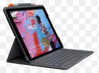 Logitech Slim Folio Ipad Keyboard Case - Logitech Slim Folio Ipad Emoji,Emoji Ipod Touch 5 Case