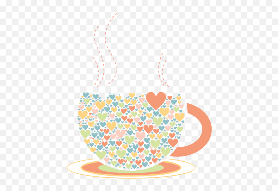 Love Hearts Coffee By Lin Chu Free Svg Emoji,Love Emoticon Svg