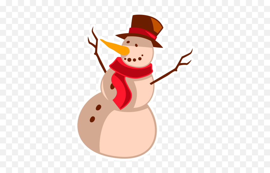 Tree And Iceman By Marcossoft - Sticker Maker For Whatsapp Emoji,Snowman Tree Emoji