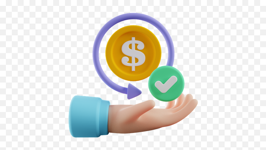 Premium Money Back Guarantee 3d Illustration Download In Png Emoji,Money Back Emoji
