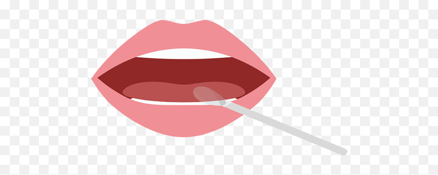 Covid - 19 Rapid Test With Gentle Swab Below The Tongue Emoji,Test Tube Emoji
