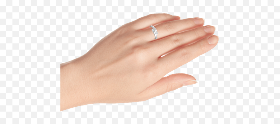 Double Baguette Bypass Ring - 3 Stone Cushion Cut Duchess Promise Ring Emoji,Baguette Emoji