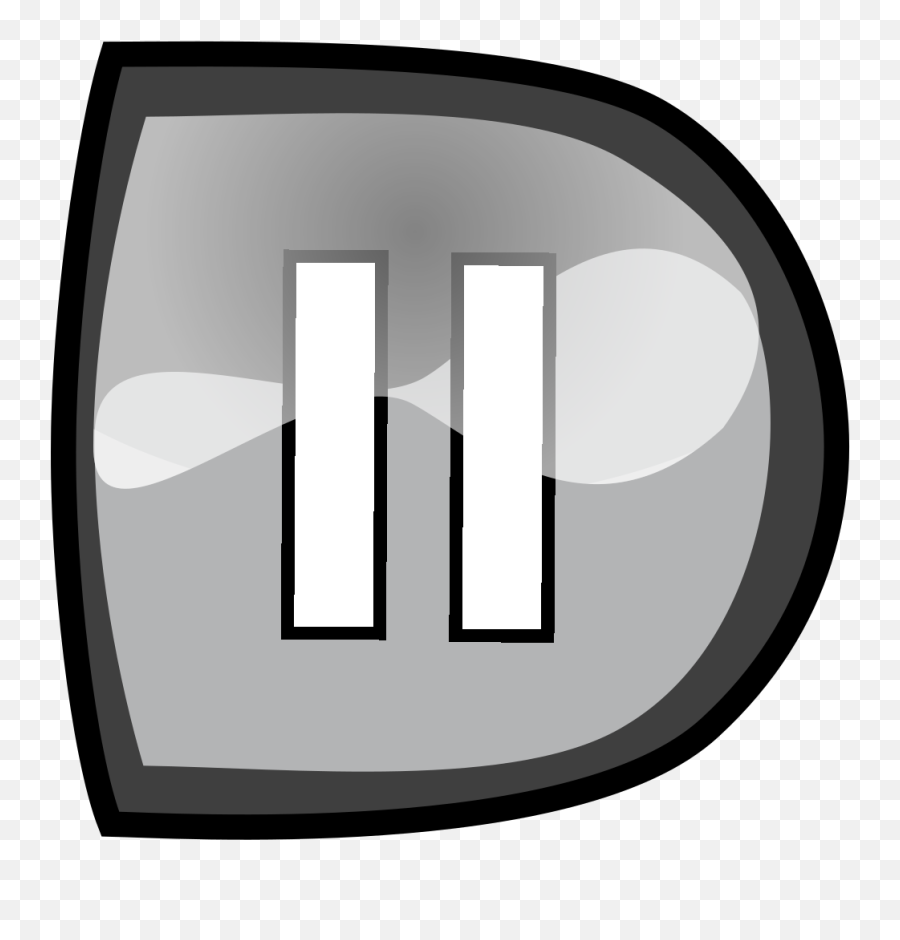 Black Pause Button Png Svg Clip Art For Web - Download Clip Horizontal Emoji,Pause Button Emoji