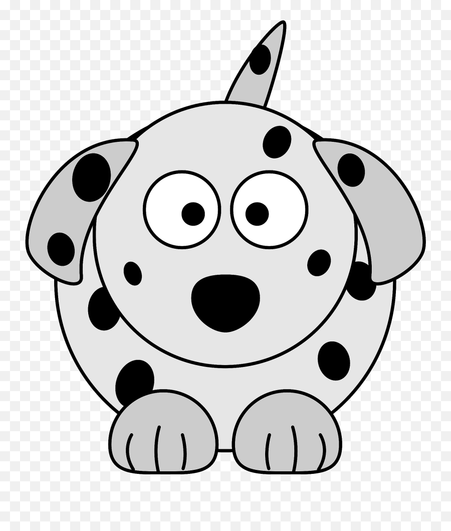 Dalmatian Cartoon Dog Clipart - Dog Clipart White Cartoon Emoji,Dalmatian Emoji