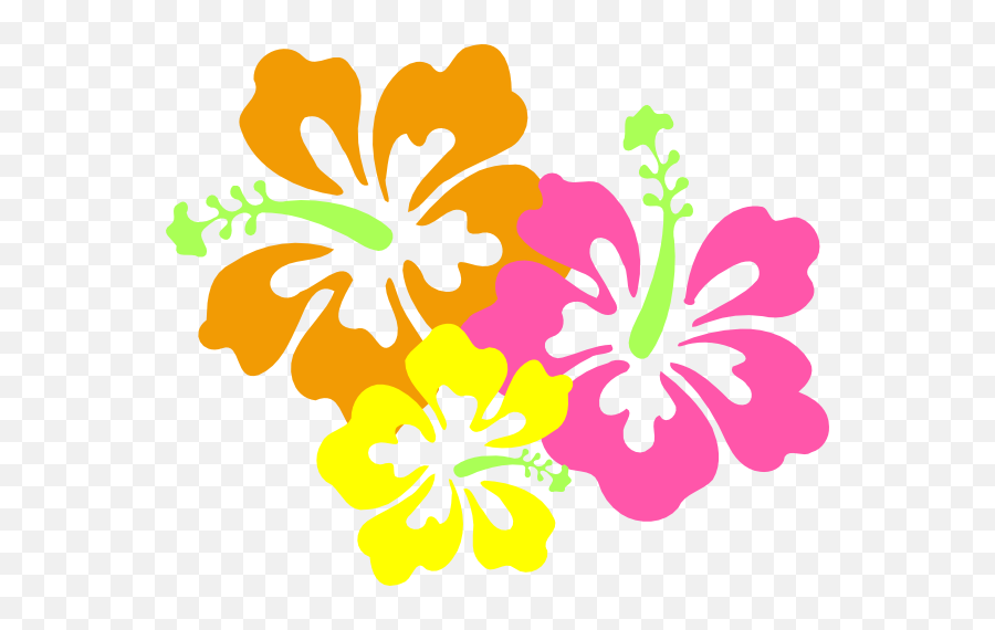 Hawaiian Luau Clip Art Border Clipart - Hawaiian Hibiscus Clip Art Emoji,Luau Emoji