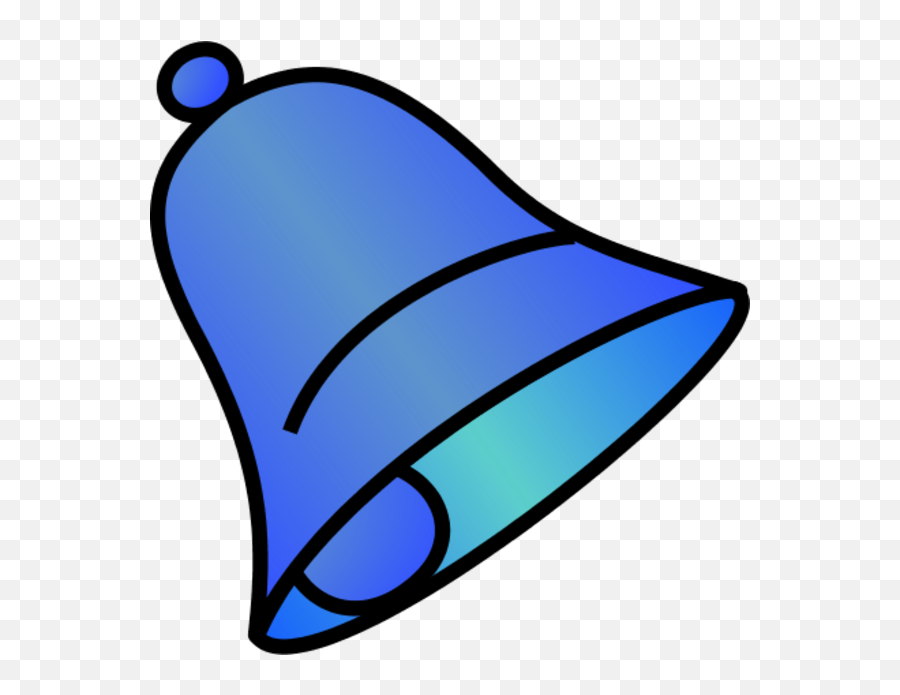 Bell Clip Art - Clip Art Library Cute Blue Bell Clipart Emoji,Emoticon For Mooning