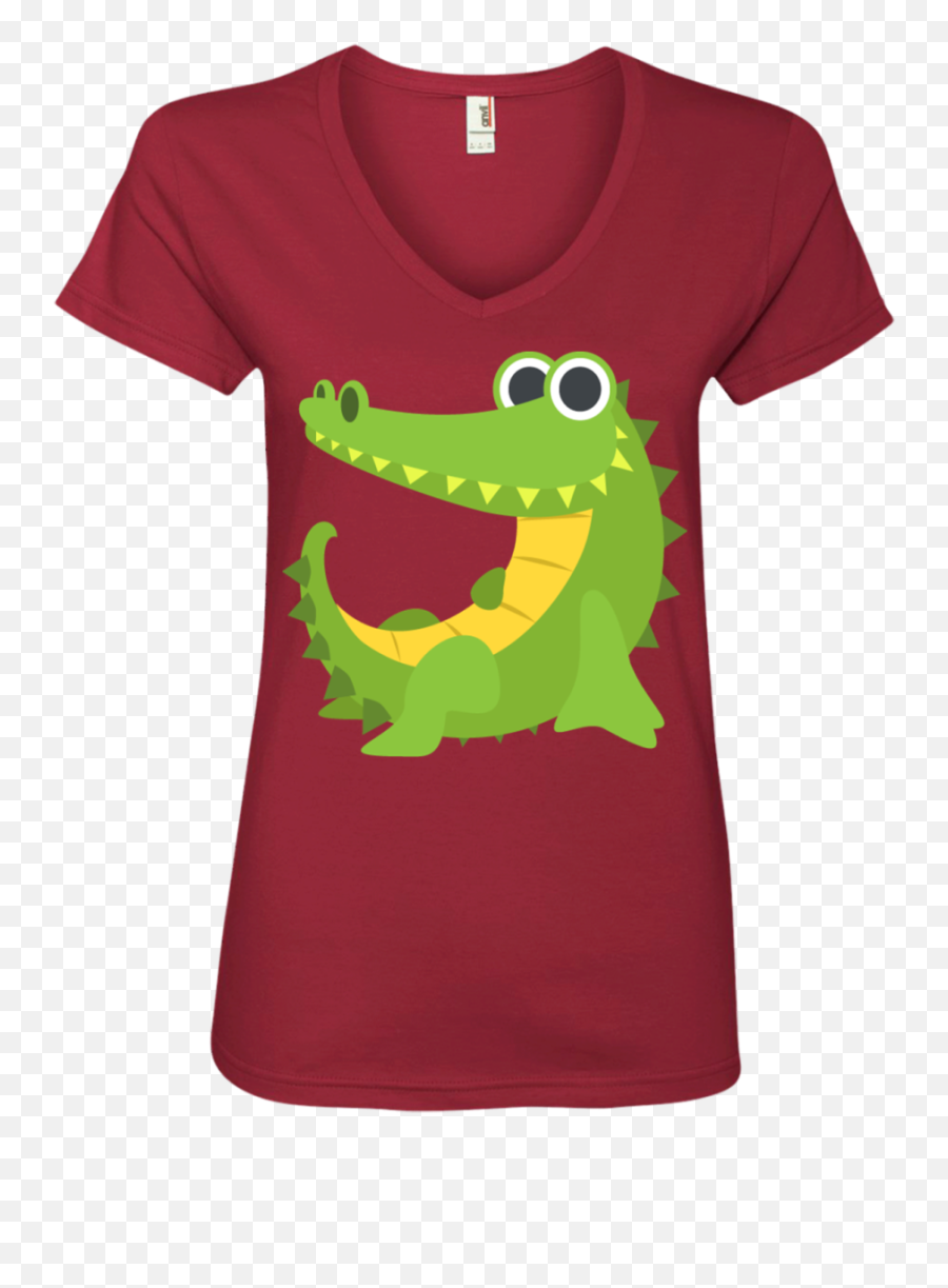 Frog Face Emoji Ladiesu0027 V - Neck Tshirt U2013 That Merch Store Camisa Navideña De Snoopy,Ninja Emoji
