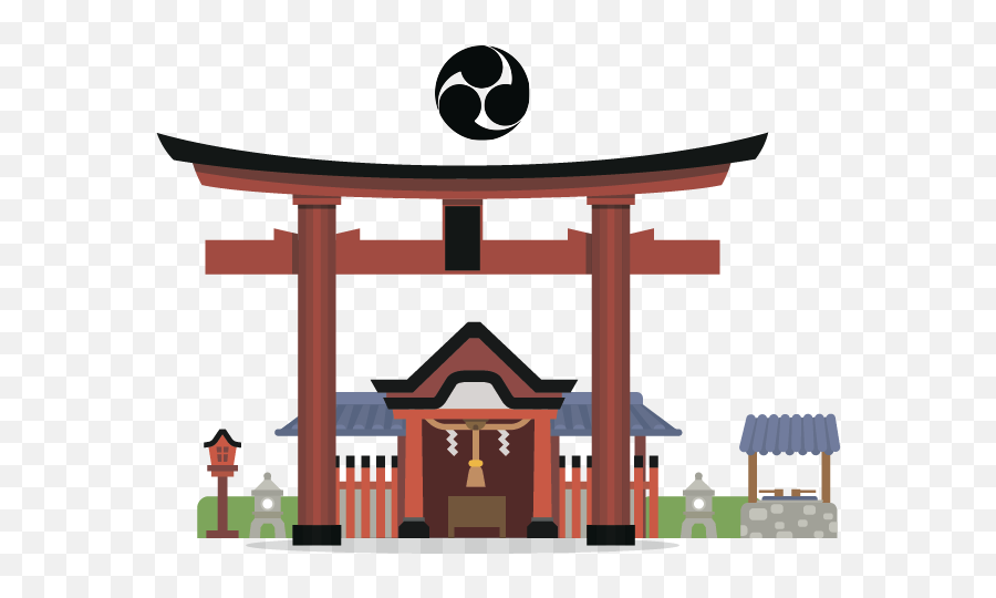 Religious Symbols In Japan - Fushimi Inari Taisha Emoji,Objects That Represent Emotions