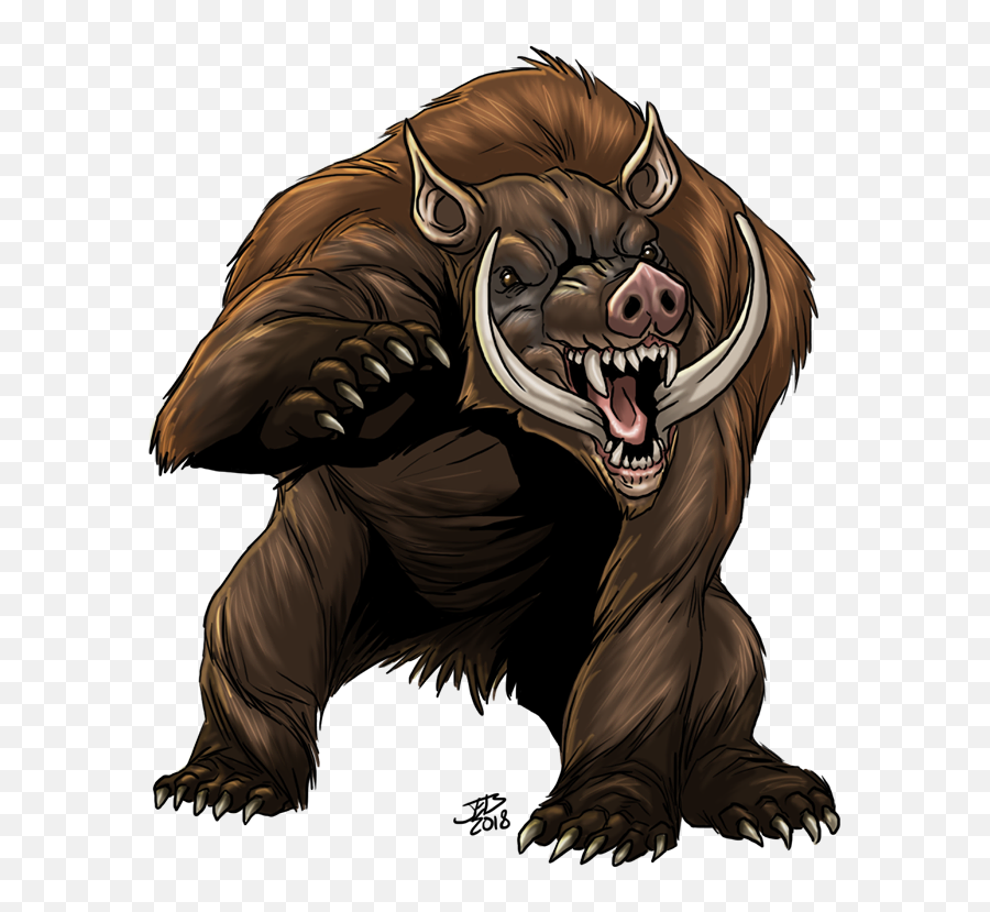 May 2018 Owen Kc Stephens - Boar Monster Emoji,Emotion Draining Monster