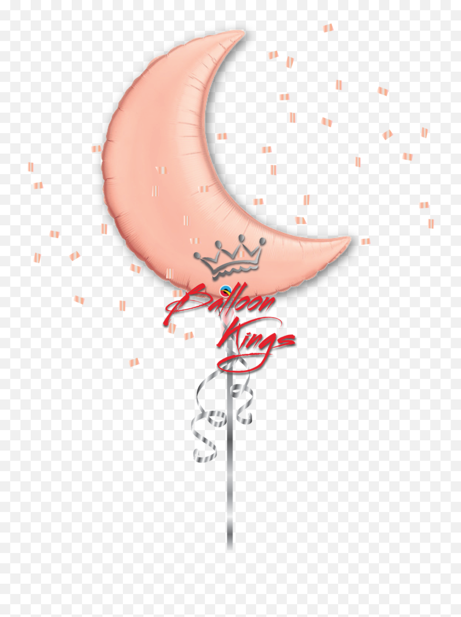 Rose Gold Moon - Girly Emoji,Central Moon Emoji