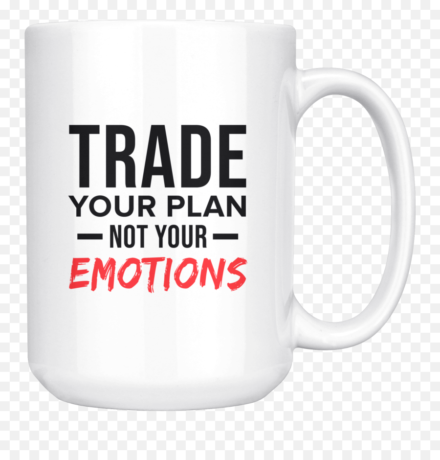 Emotions 15oz Mug - Mug Emoji,No Emotions Trading