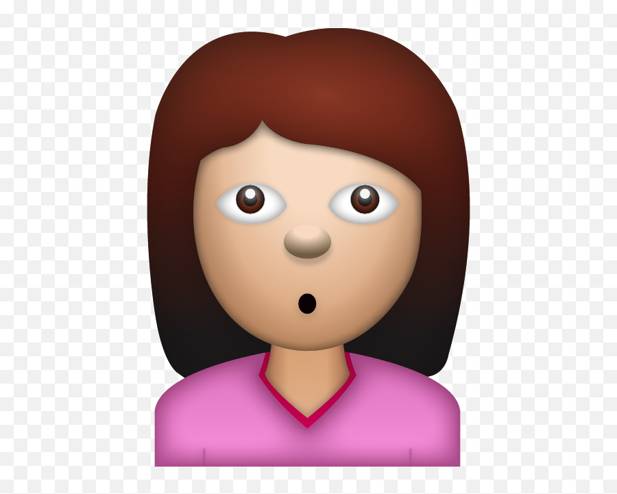 Download Woman Wondering Face Emoji - Woman Emoji Face,Wondering Emoji