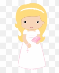 Girls In Their First Communion Clip Art - Communion Png 2 Girls Emoji,Communion Emoticon