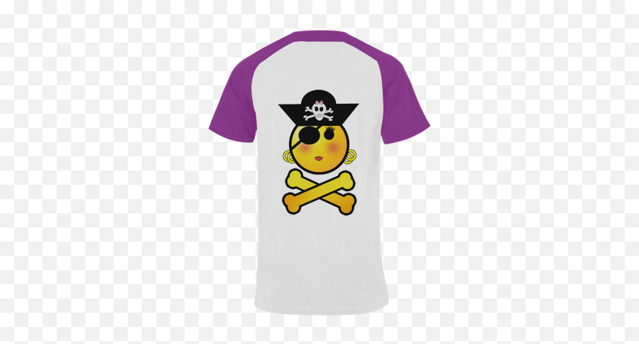Pirate Emoticon - Smiley Emoji Girl Menu0027s Raglan Tshirt Big Size Usa Size Model T11 Id D535721 Short Sleeve,The Master Emoticon