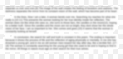 Truth In Sylvia Plaths Poem The Mirror - Document Emoji,Poems About Emotion And Self Reflection