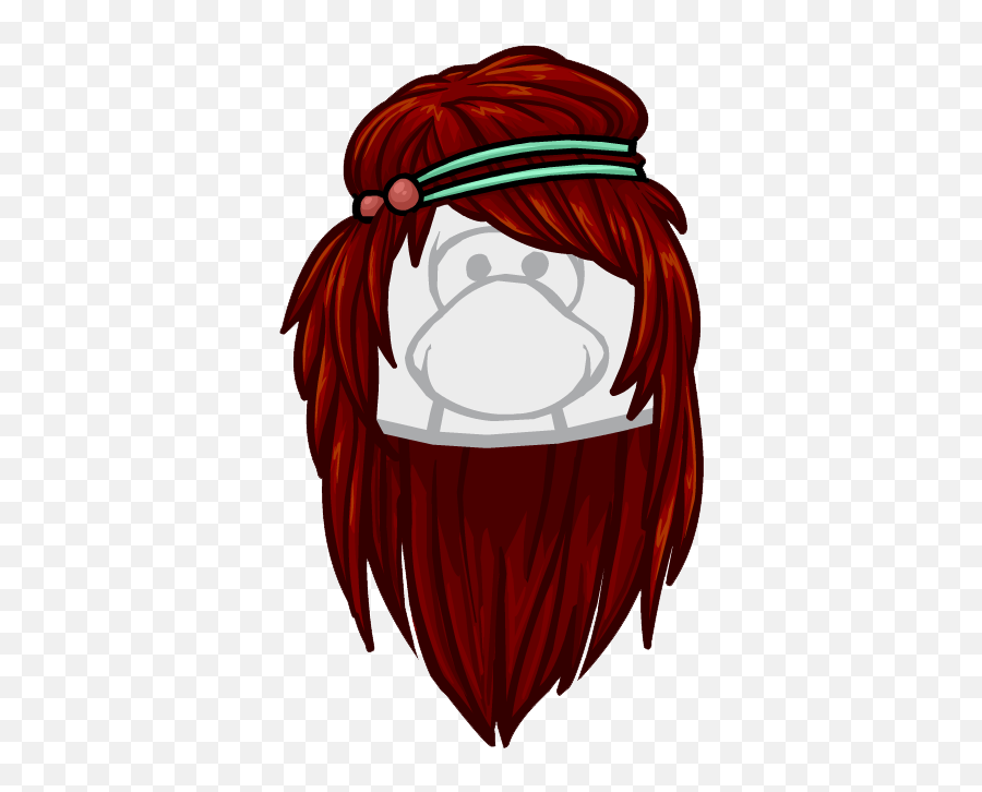 The Band - Club Penguin Red Hair Emoji,Emoticon Paz E Amor Png