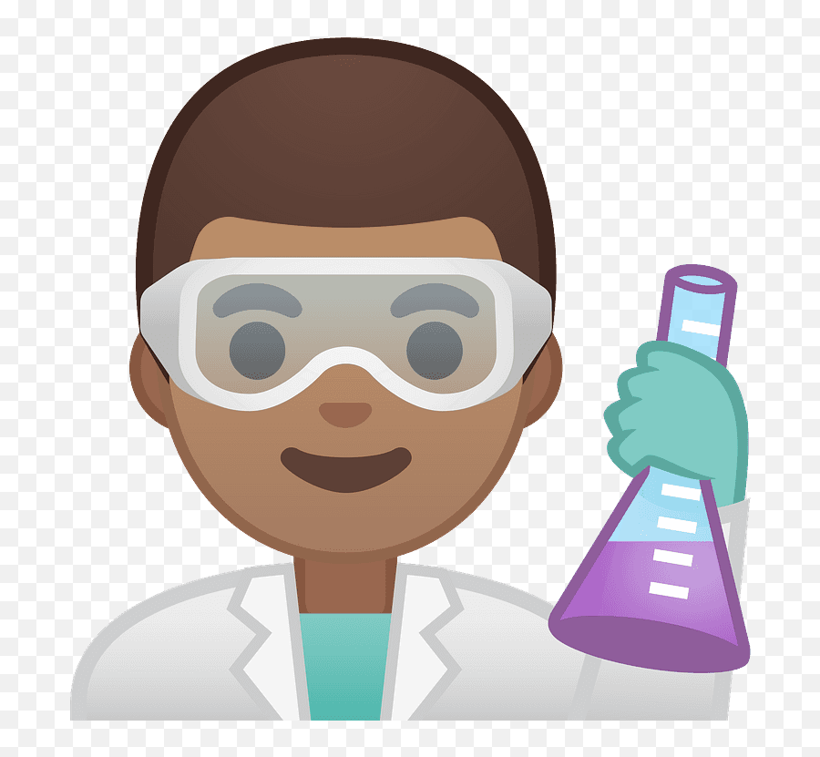 Man Scientist Emoji Clipart - Ok Diner,Beaker Emoji