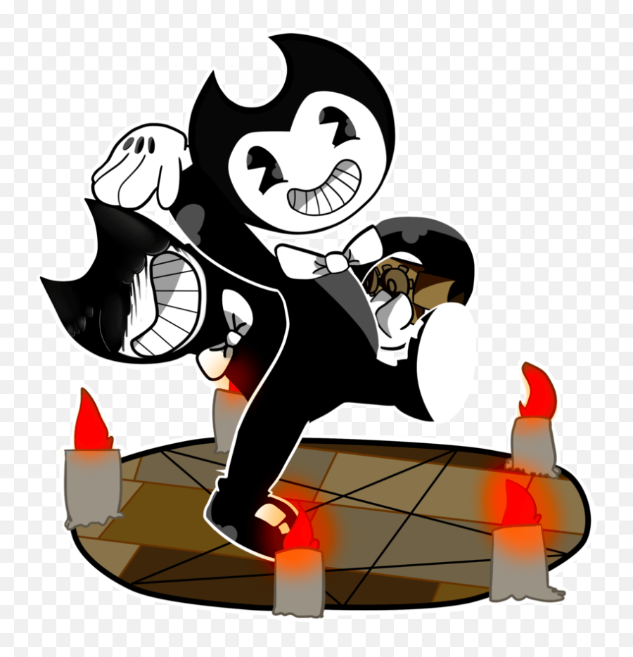 The Ink Machine Satanic Clipart - Bendy And The Ink Machine Bendy And Inked Bendy Emoji,Sewing Machine Emojis