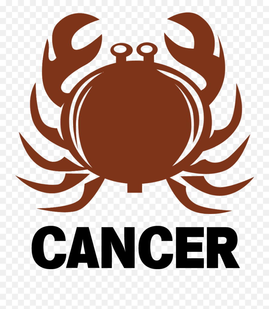 Cancer Horoscope Logos - Work Study Family Life Emoji,^ Crab Emoticon V.