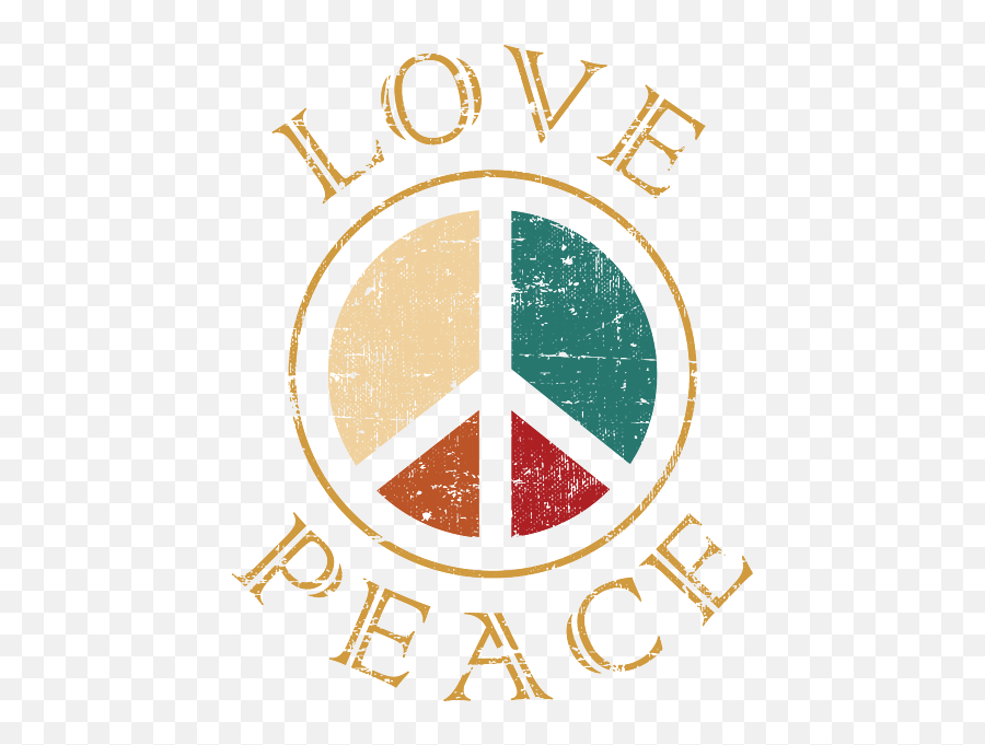 Love Peace Tshirt Design Logo For Unity Of All Human And - Language Emoji,Peace Emoticon Circle