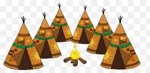 Tipi Clipart Native American Tepees And - Native American Cartoon Teepee Emoji,American Indian Emoji