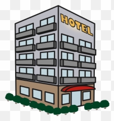 Hotel Clipart Hotel Building - Apartment Clipart Png Block Of Flats Clipart Emoji,Building Emoji