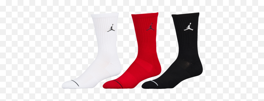 Jordan Jumpman Crew 3 Pack Socks - Sock Emoji,Emoji Basketball Socks