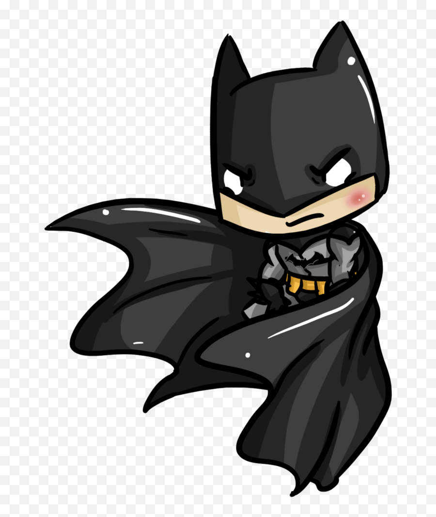 Cute Clipart Batman Cute Batman - Batman Chibi Transparent Emoji,Batman Emoji