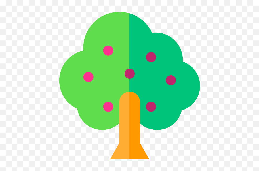 Fruit Tree Tree Vector Svg Icon 6 - Png Repo Free Png Icons Icono Arbol Frutal Png Emoji,Apple Tree Emoticon