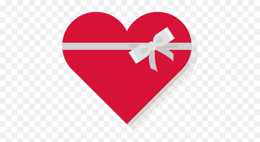 Red Heart Gift Box Silver Bow Icon 26 - Smiles For Miles Gifts Emoji,Bow Heart Emoji Transparent