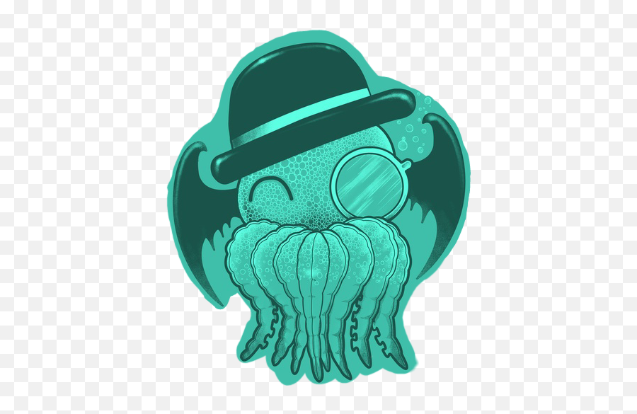 Cthulhu Sticker - Classy Cthulhu Emoji,Cthulhu Emoji