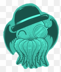 Cthulhu Sticker - Classy Cthulhu Emoji,Cthulhu Emoji