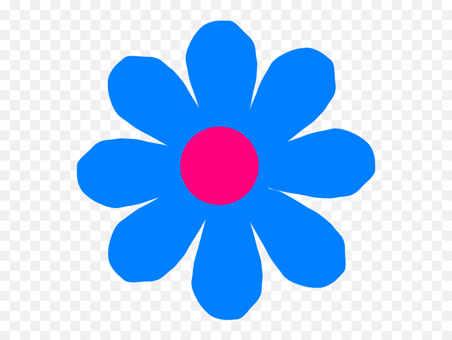 Royal Blue Flower Clipart - Clipart Suggest Emoji,Emojis Flower Hair