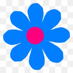 Royal Blue Flower Clipart - Clipart Suggest Emoji,Emojis Flower Hair