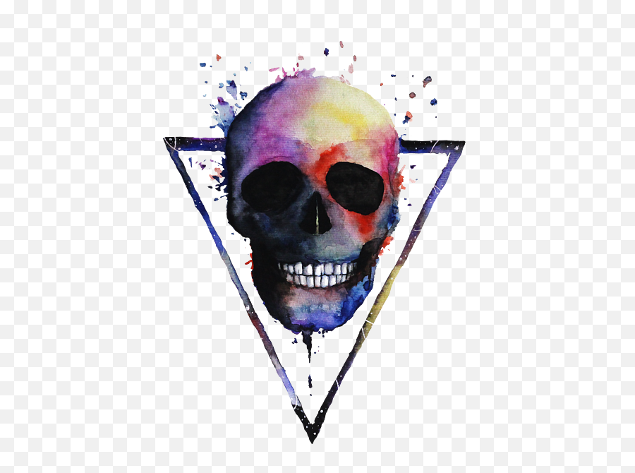 Watercolor Skull Design For Women Bath Towel For Sale By Emoji,Not Everyone Has An Iphone Skull Emoji