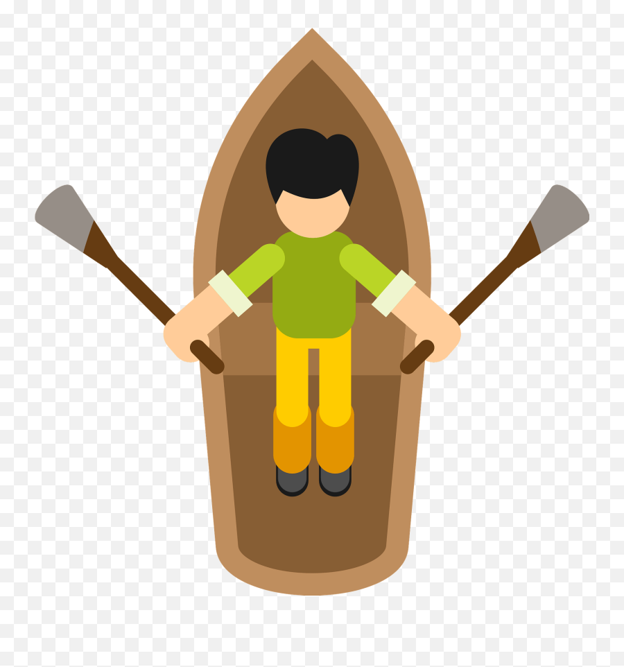 Man Rowing Clipart Free Download Transparent Png Creazilla Emoji,Peasant Emoji