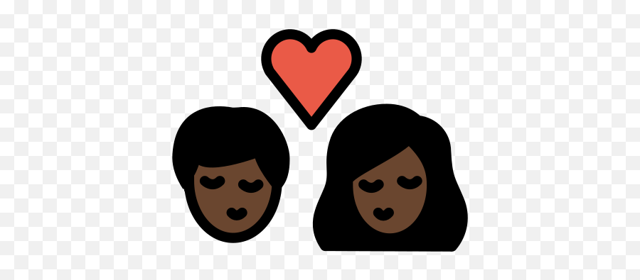 U200du200du200d Kiss Woman Man Dark Skin Tone Emoji,?????? Face Blowing A Kiss Emoji ?? Meaning, Copy