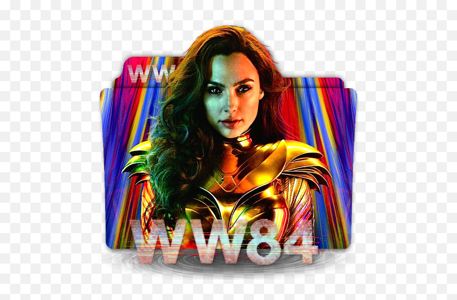 Wonder Woman 1984 Folder Icon 2020 - Designbust Emoji,Wonder Woman Emoji