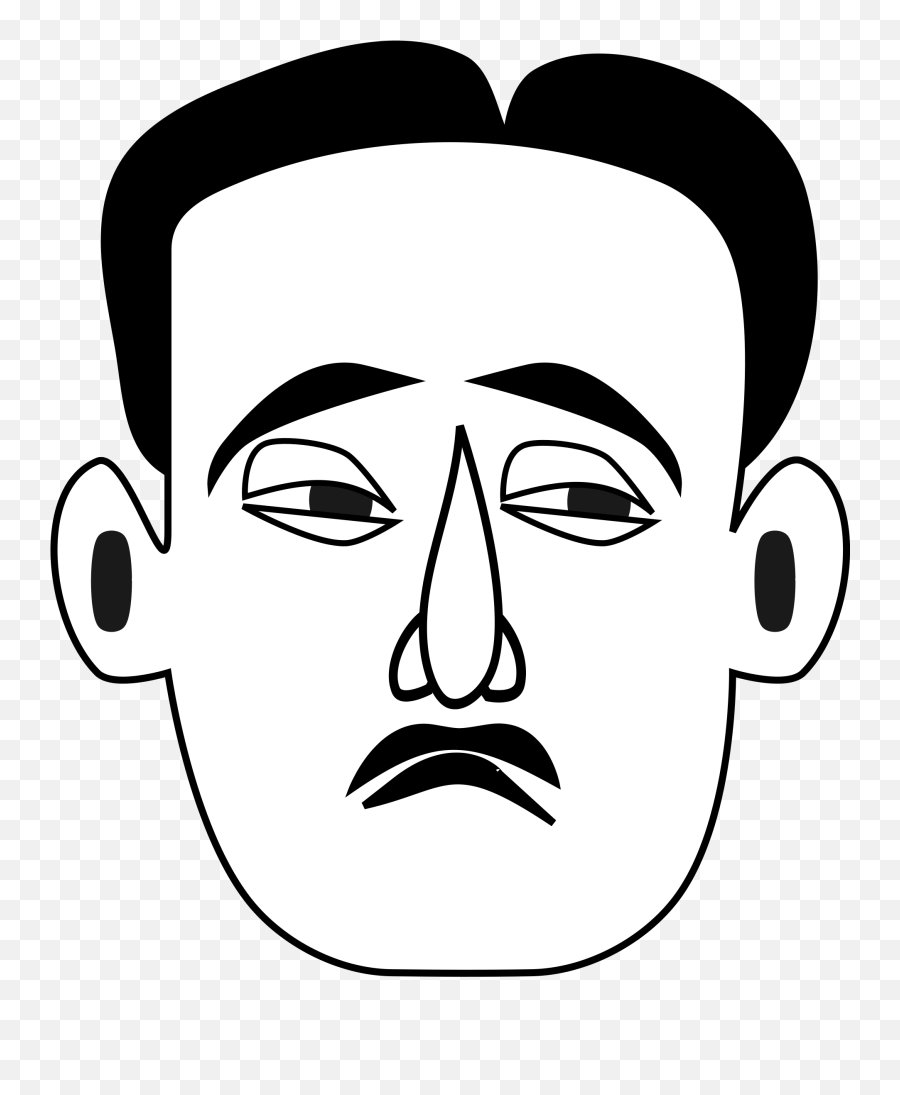 Emotions Clipart Face Drawing Emotions - Face Clipart Black And White Man Emoji,Emotion Chart Drawing