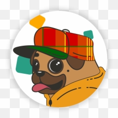 Draw A Unicorn Pug Transparent Cartoon - Jingfm Happy Emoji,How To Draw A Unicorn Emoji Step By Step