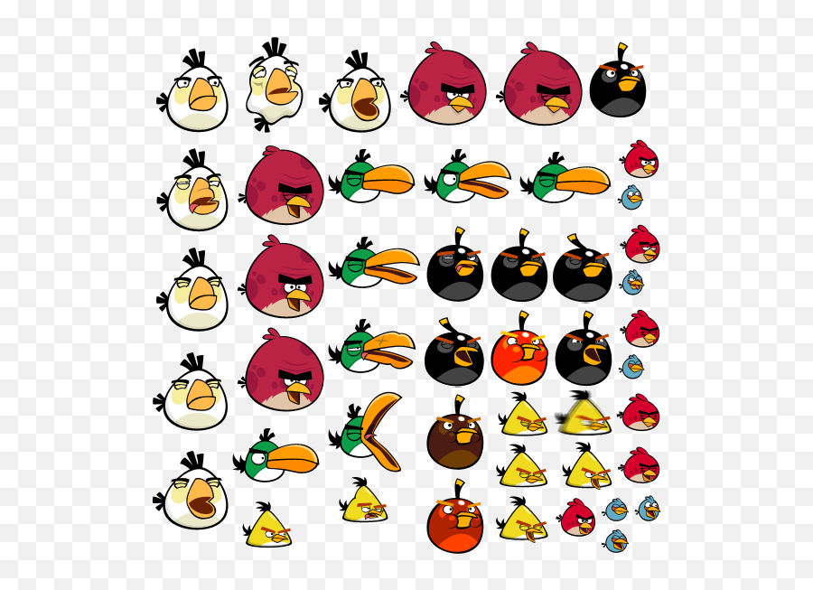 Download Startup Time - Sprites Angry Birds Bird Sprites Transparent Angry Birds Bomb Emoji,Bird Emoticon