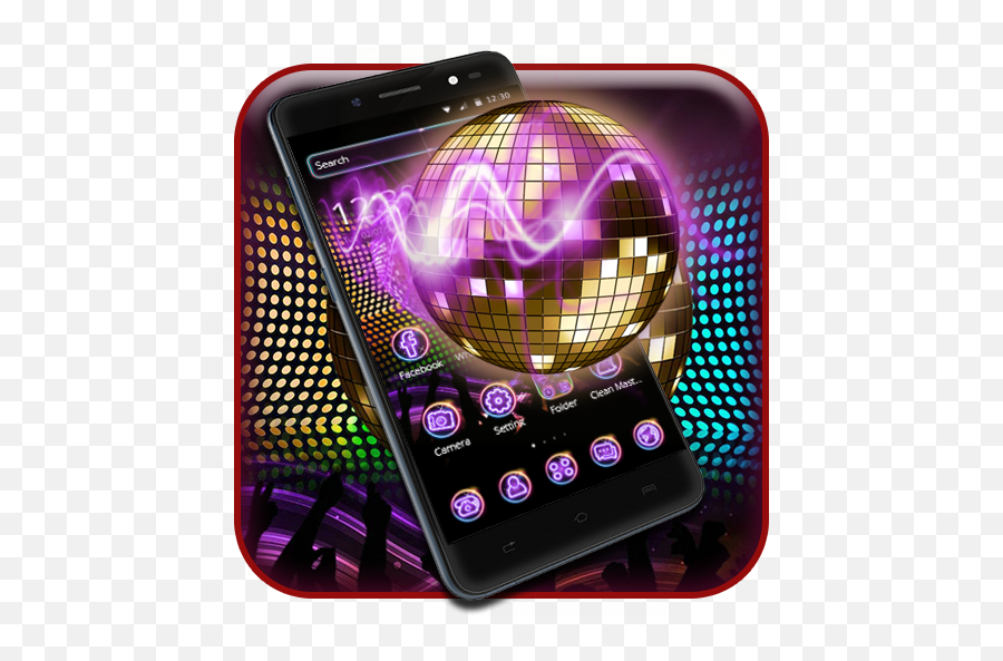 Disco Light Night Theme - Technology Applications Emoji,Is There A Disco Ball Emoji