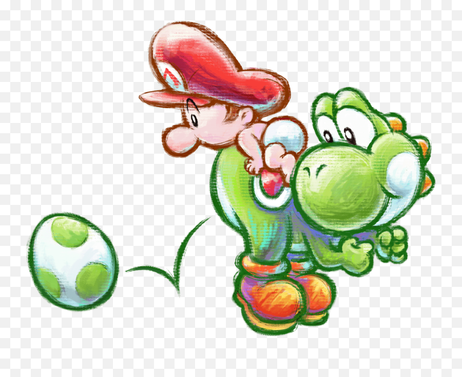 New Island Artwork Including Lots - Mario E Yoshi Bebe Emoji,Yoshi Text Emoticon