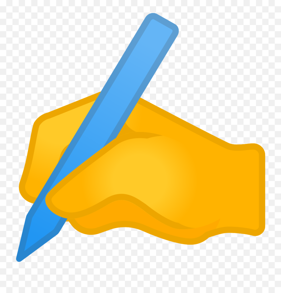 Writing Hand Emoji Meaning With - Handwriting Emoji,Hand Emoji