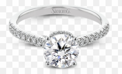 Gabriel Bridal 14k White Gold Round Twisted Diamond - Solid Emoji,Emotion Ring White