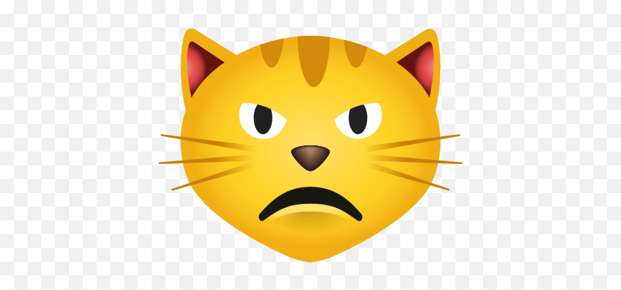 Pouting Catu2014u2014png - Pouting Cat Emoji,Cat With Emoticons Meme