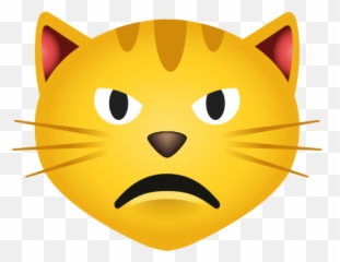 Pouting Catu2014u2014png - Pouting Cat Emoji,Cat With Emoticons Meme
