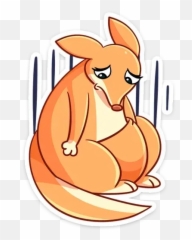 Kangaroo Whatsapp Stickers - Stickers Cloud Animated Cartoon Emoji,Kangaroo Emoticon