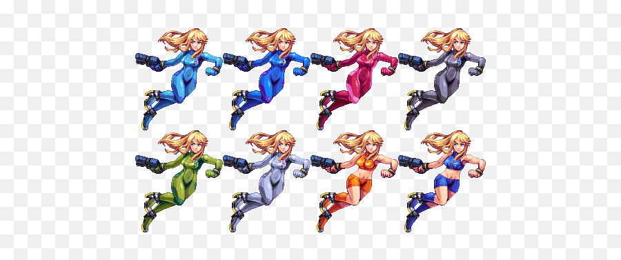 Photo - Zero Suit Samus Metroid Pixel Art Emoji,Metroid Samus Emotions