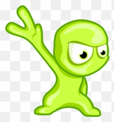 Alien - Alien Mascot Emoji,Huge Alien Muscle Emoticon